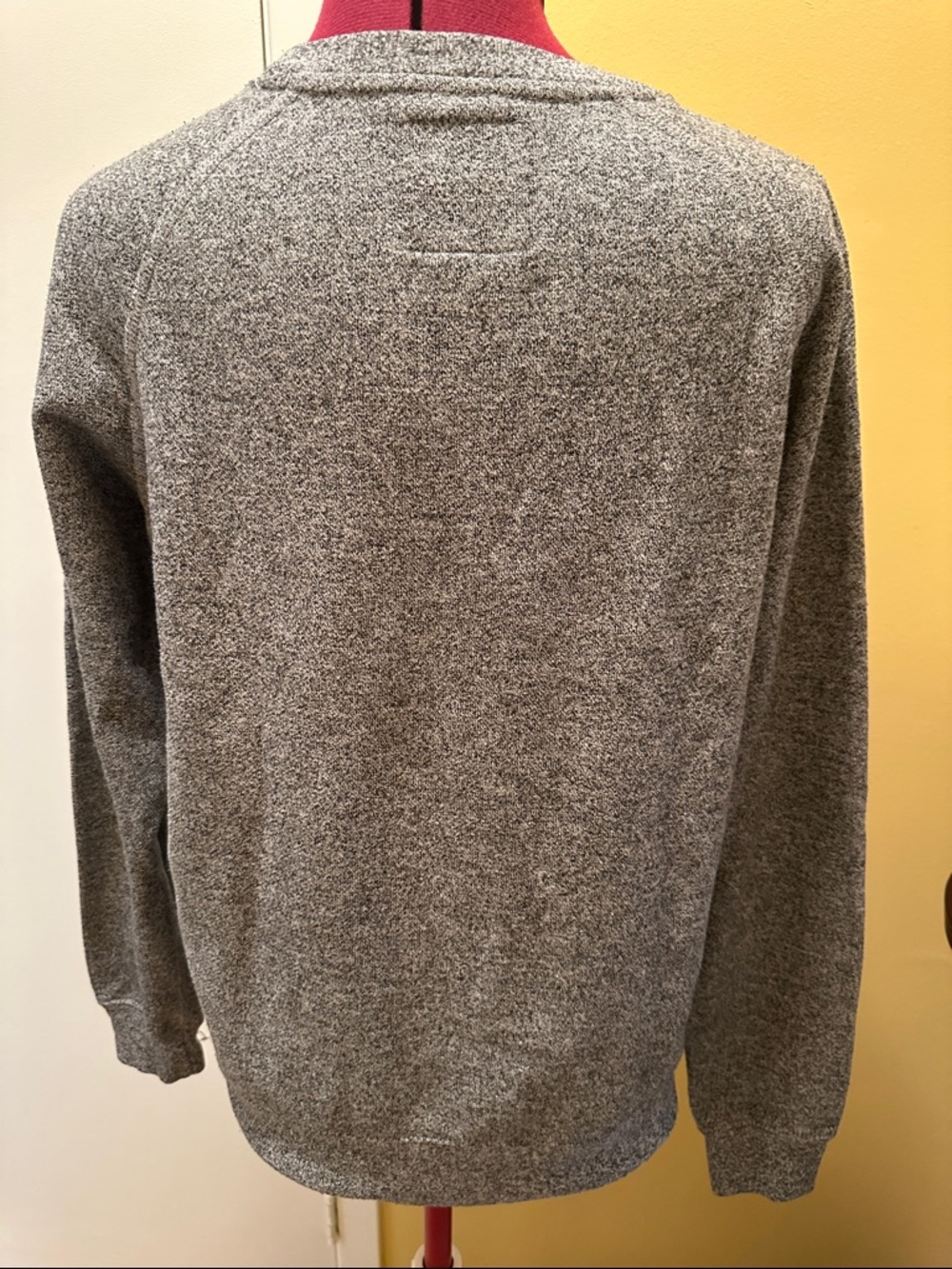 Roots Heather Gray Crewneck with White Logo Women’s - Picture 5 of 10